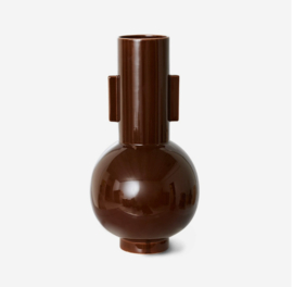 HKliving Ceramic Vase L | espresso