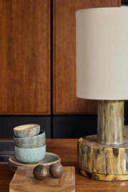 HKliving Ceramic Lamp Base | reactive green