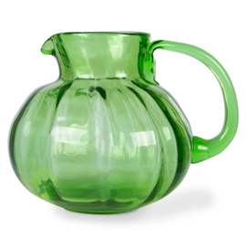HKLiving The Emeralds glass Jug / Waterkan van glas | Green