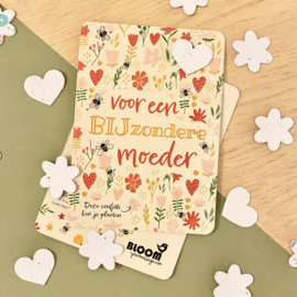 Bloom Bloeiende confettikaart "BIJzondere moeder"