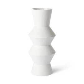 HKliving speckled clay vase / Gespikkelde Vaas | angular