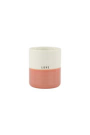 Zusss Reactive glaze geurkaars "Love" | roze