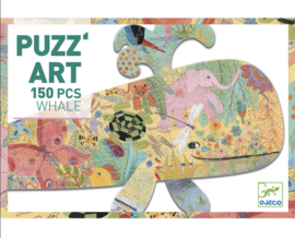Djeco  Puzzel Puzz'art Walvis | 150 stukjes