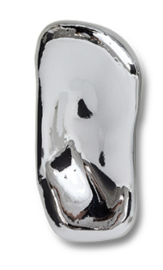 HKliving Glass sculpture C | chrome