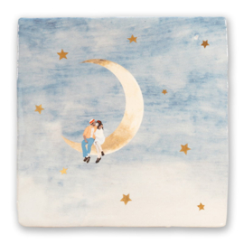 StoryTiles Tegeltje "To the moon and back"