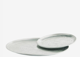 Madam Stoltz Hammered aluminium tray 30 cm