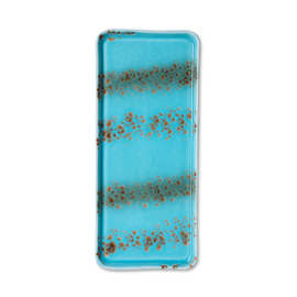 HKliving 70's Ceramics Cake tray "Aqua"