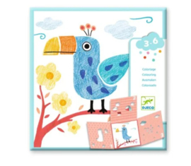 Djeco Kleuren 3 sjablonen voor 1 afbeelding | 3 - 6 jaar