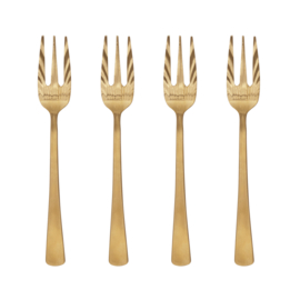 Urban Nature Culture Fork | Gold / gouden vorkjes set van 4 | goud