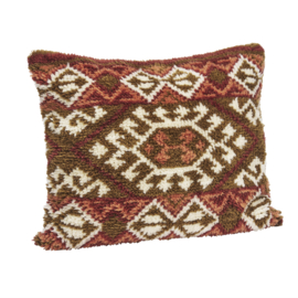 Madam Stoltz Handwoven wool cushion incl. filler