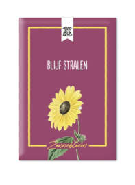 100% Leuk Bloemenzaadjes "Blijf stralen"
