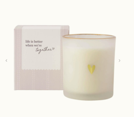 Zusss Geurkaars in glas "Life is better"