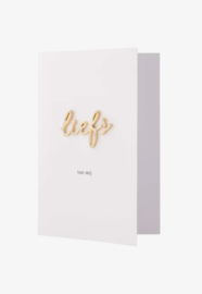 Zusss Wenskaart met magneet "Liefs"