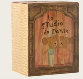 Maileg Ballet mice in dance studio Little sister and brother