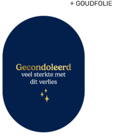 Kassaplan A6 Ansichtkaart "Gecondoleerd Veel sterkte met dit verlies"