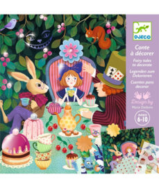Djeco Verhalen om te versieren "In wonderland" | 6-10 jaar