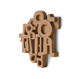 HKliving Wall sculpture "Brutalist" large