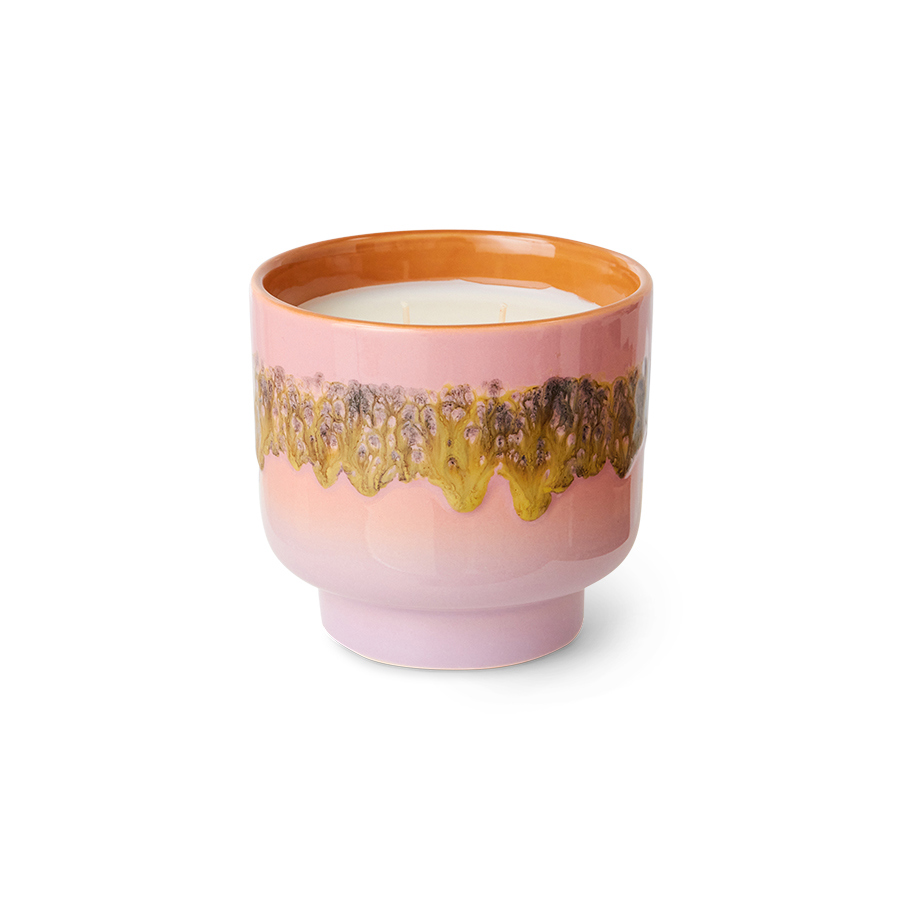 HKliving 70's Ceramics large scented candle "Miami"