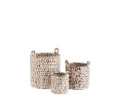 Madam Stoltz Flowerpot S | Off white brown