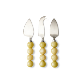 HKliving Cheese knives "Lemon" set of 3