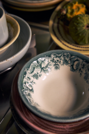 HKliving Sunday Ceramics Bowl "Green" PER STUK