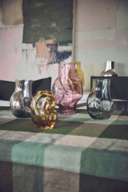 HKliving  Gleam glass high vase | olive