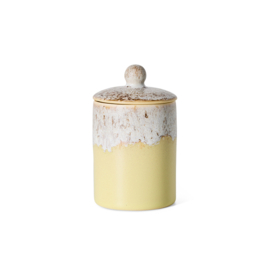 HKliving 70's Ceramics Jar "Custard"