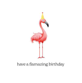 Cosi Wenskaart "have a flamazing birthday"