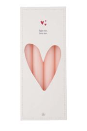 Zusss 4 rustieke kaarsen | roze