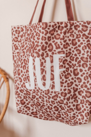 Kassaplan Canvastas "Leopard Juf"