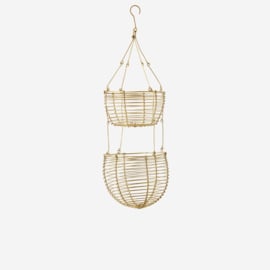 Madam Stoltz Hanging wire baskets D:12/14x38 cm
