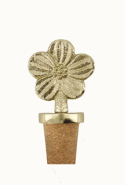 Zusss  wijnstopper bloem | Goud