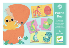 Djeco Duo puzzel "grappige eieren"| 2+