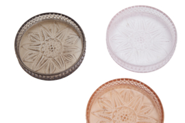 Madam Stoltz Coloured glass tray | smoke