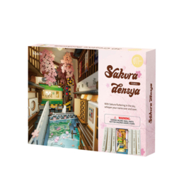 Robotime DIY huisje Book Nook "Sakura Densya"