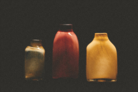 HKliving Atelier glass vase large | pink