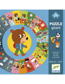 Djeco Giant Puzzle The Day | Reuzenpuzzel "de dag" 3+