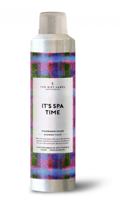 The Gift Label Shower Foam "It's spa time"