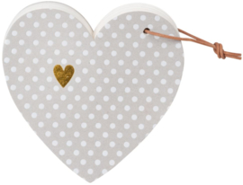 Räder Noteblock Heart dots | notitieblokje in hartvorm met stippen