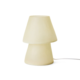 HKliving Glass fiber table lamp | off white