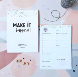 MIEKInVorm Dagplanner "Make it Happen!"