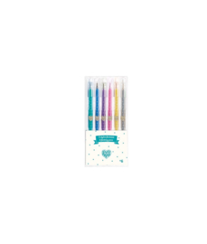 Djeco LovelyPaper Glitter Gelpennen | 6 stuks