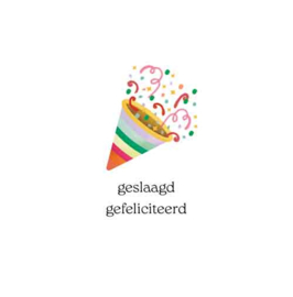 Cosi Wenskaart "geslaagd gefeliciteerd"