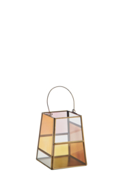 Madam Stoltz Glass lantern | multi coleured