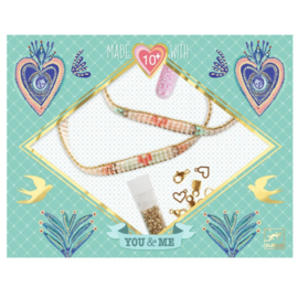 Djeco You and me armbandjes maken "miyuki and hearts" | 10+