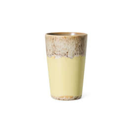 HKliving 70's Ceramics Tea mug "Custard"