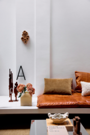 HKliving Velvet cushion | army