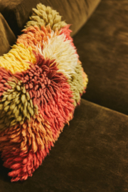 HKliving Fluffy Rag Cushion