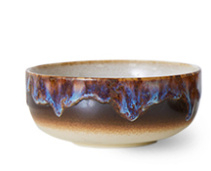 HKliving 70's Ceramics Tapas bowl "Crystal' | licht met paarse drup