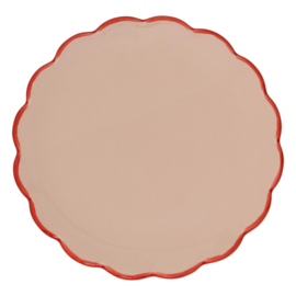 Urban Nature Culture Good Morning Sculpted Plate | old pink